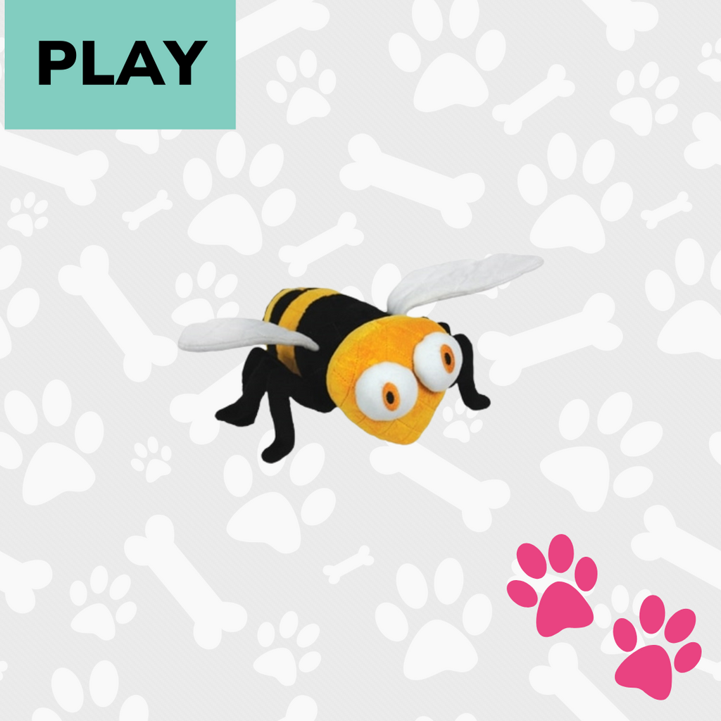 Plush Bee Dog Toy